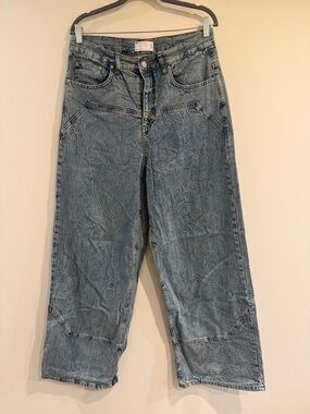 Wide-Leg men’s Jeans - Light Blue Denim